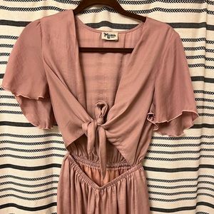 Show Me Your Mumu front tie romper.